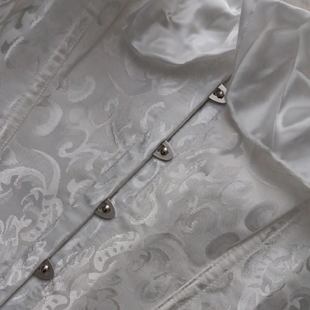 Elegant White Off-Shoulder Corset Top - Picture 6 of 15